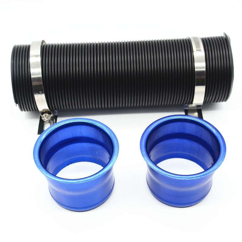 Car Duct Inlet Pipe Tube Blue Hose Multi Bend Air Intake Hose Turbo Cold Intake