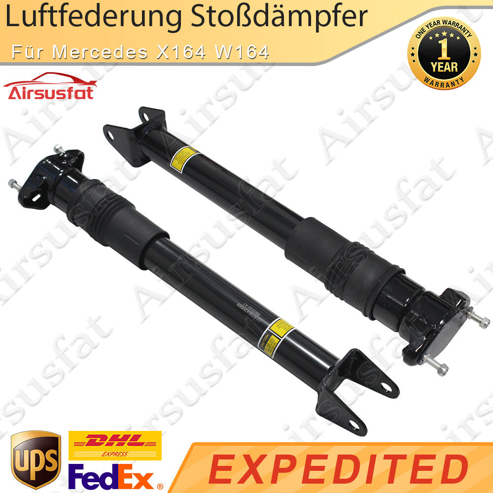 2x for Mercedes GL/M-Class X164 W164 Rear Air Suspension Shock Absorbers Without Ads
