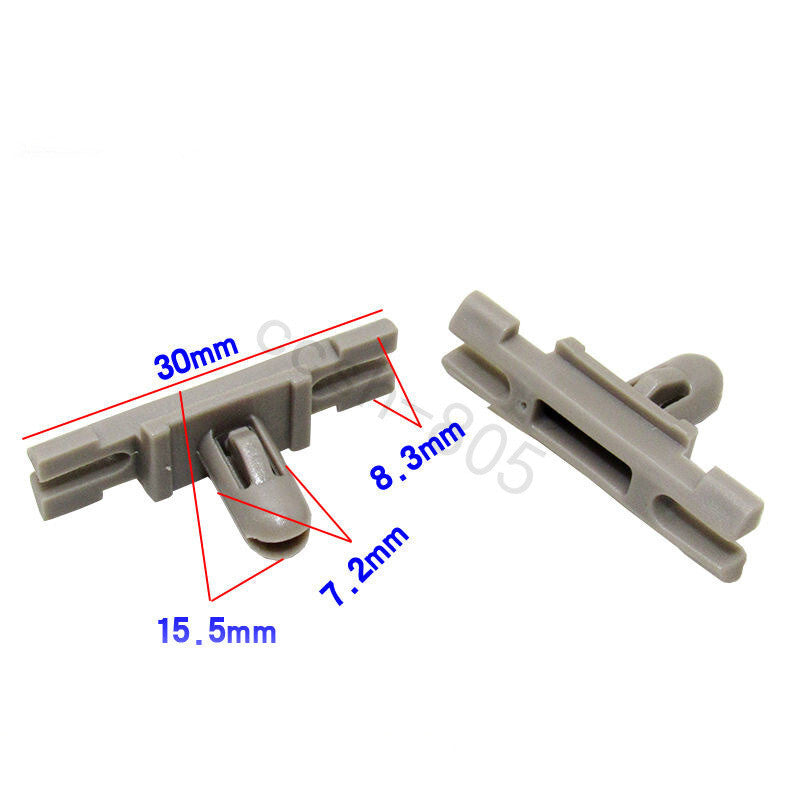 10 Pcs Car Door Window Exterior Chrome Trim Moulding Clips for BMW 3-Series