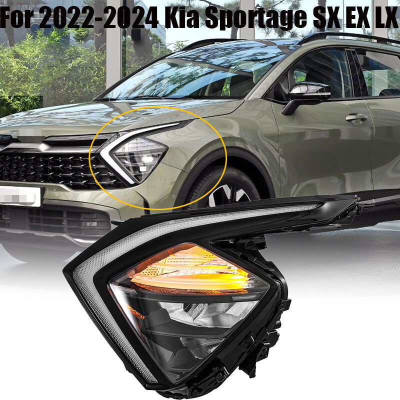 LED Headlight Headlamp Left Driver Side LH For 2022-2024 for Kia SX EX LX n