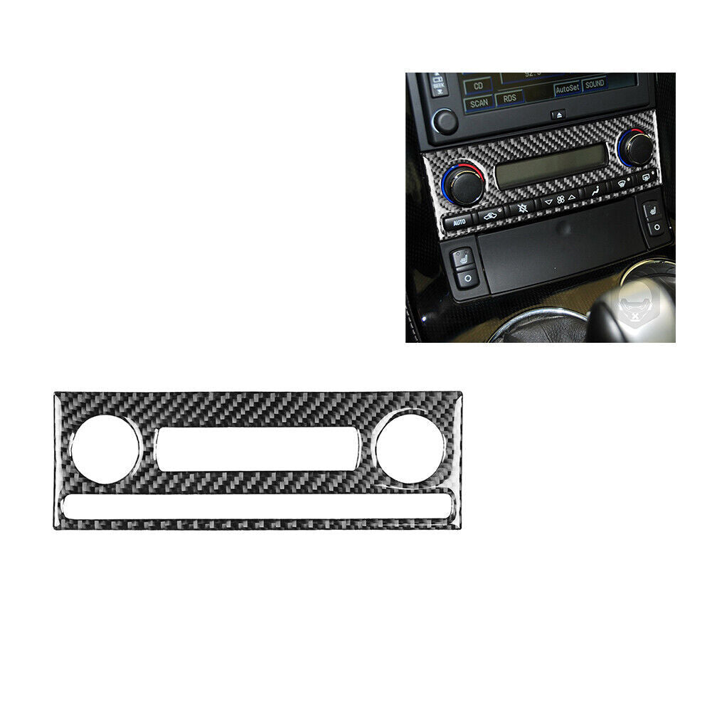 Carbon Fiber Interior AC Button Frame Cover for Chevrolet for Corvette C6 05-07