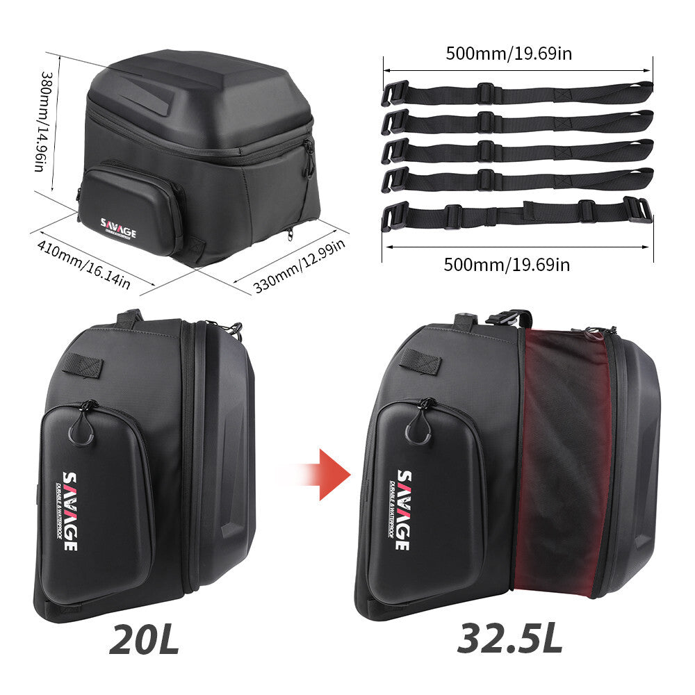 Tail Bag Rear for Seat Bag Luggage Backpack for YAMAHA Tenere 700 Rally World Raid Q