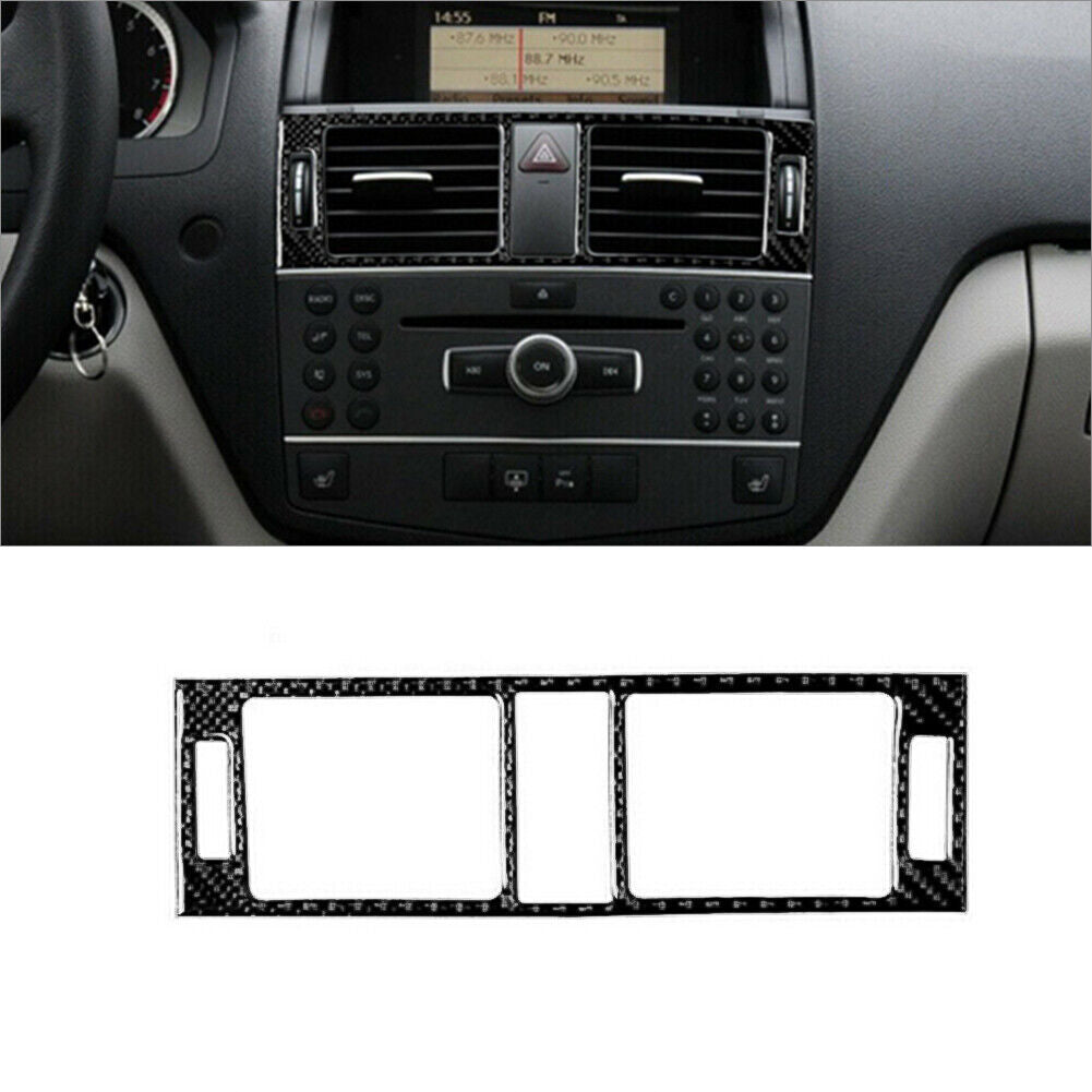 Carbon fiber center vent socket cover trim for W204 2007-2010 n