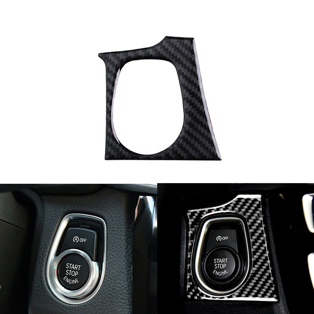 Carbon Fiber Interior Ignition Frame Trim Cover for Bmw 3series F30 2013-2019
