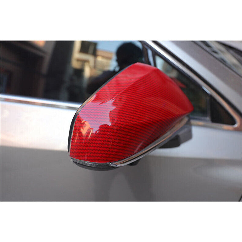 for Lexus NX200t 300h 2015-2021 Red Carbon Fiber Rear View Mirror Cover Trim cap