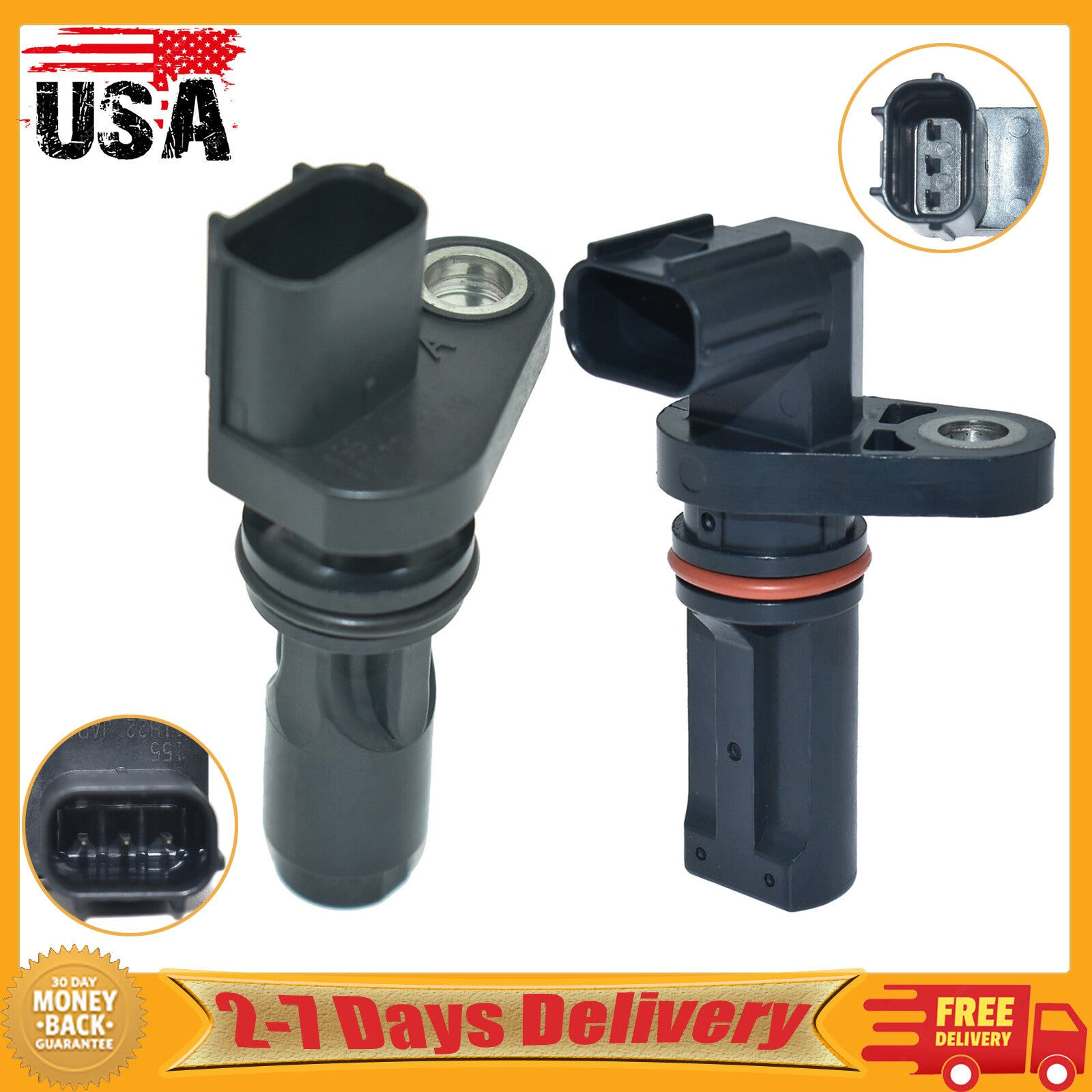 2x Cam/Crankshaft Position Sensor for Acura ILX for Honda for Civic HR-V L4 1.8L 2.0L