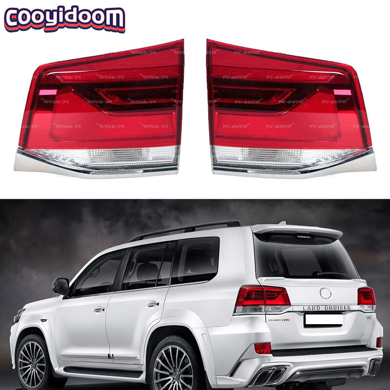 2X LED Tail Light Tail Lamp Inside for Toyota for Land Cruiser LC200 2016-2020