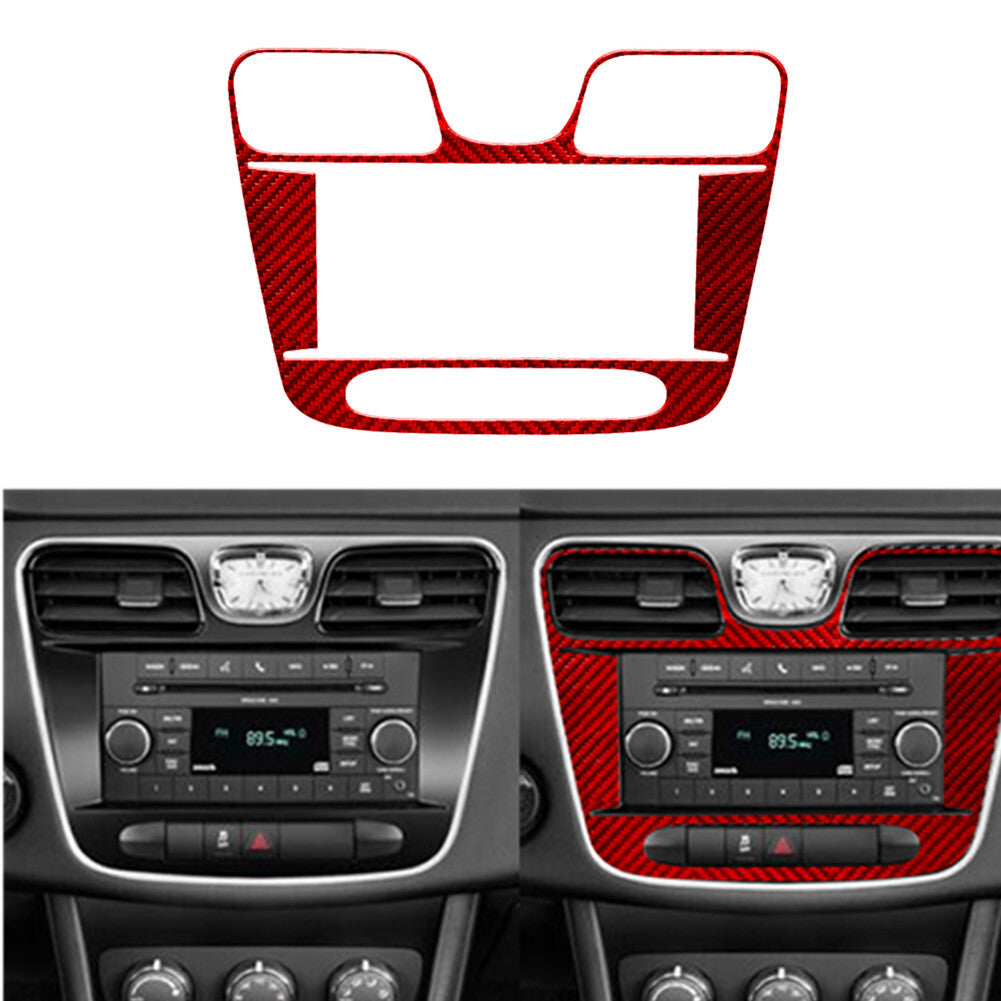 4Pcs Red Carbon Fiber Front Window Panel Cover Trim For X1 F48 2016-2018 v