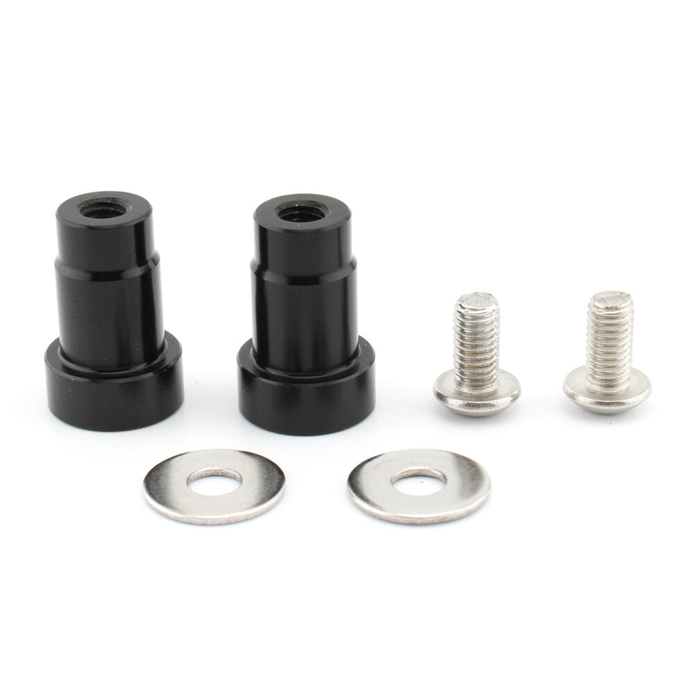 For Thruxton Aluminum Black Motor Pair CNC Mirror Hole Caps Cover UK