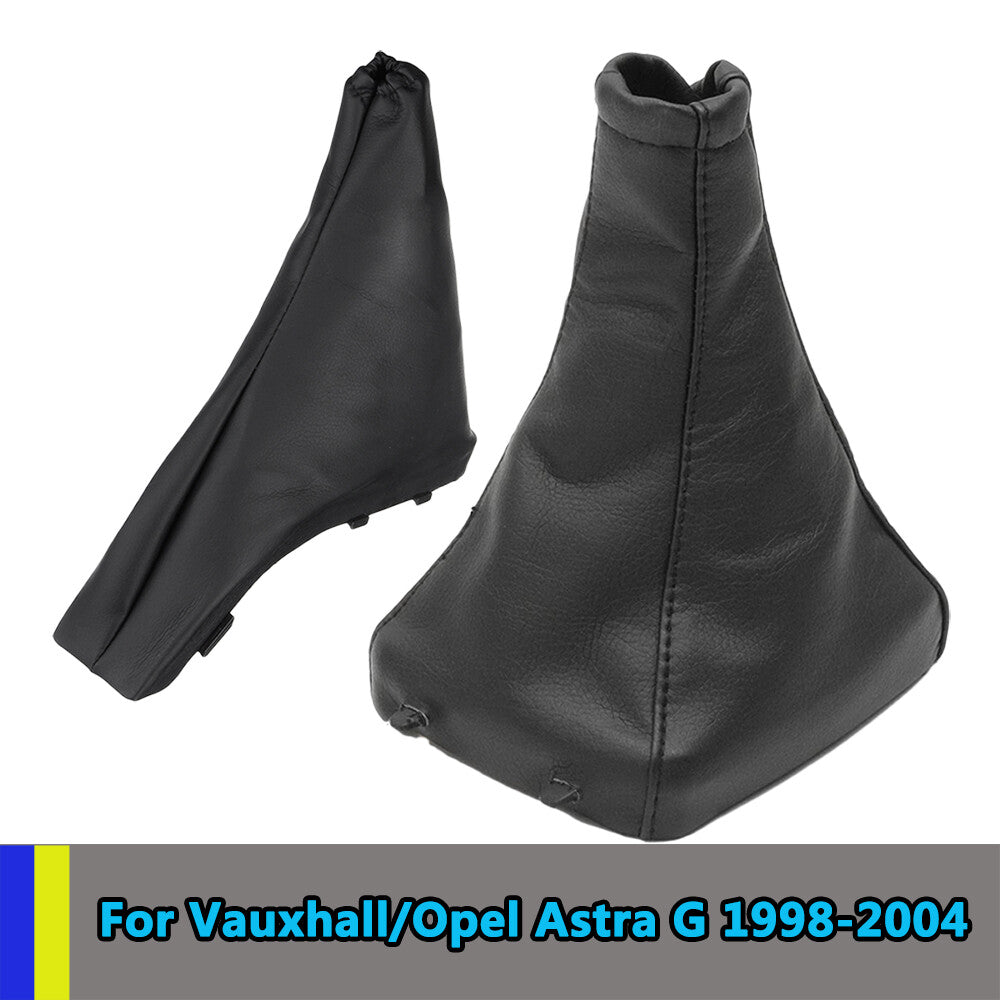 Pu Leather Handbrake Gear Stick Boot Gaiter Cover for Vauxhall Astra G 1998-2004 Q