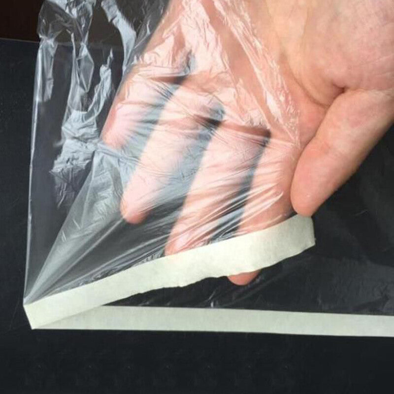 Transparent paint, plastic protective film, masking film, and roll-up cover to prevent penetration. n