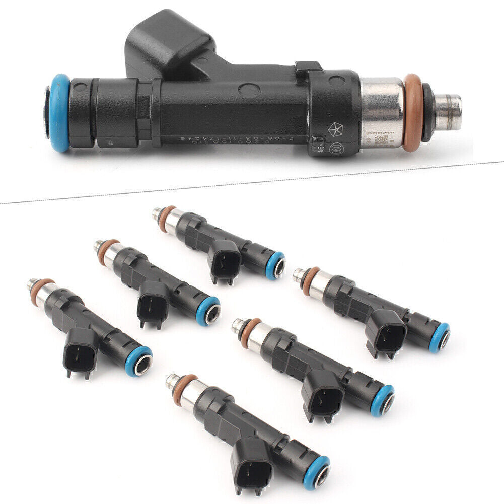 6pcs Fuel Injector 0280158119 04861667AA for Chrysler for Dodge for Jeep 3.3/3.8L 07-10