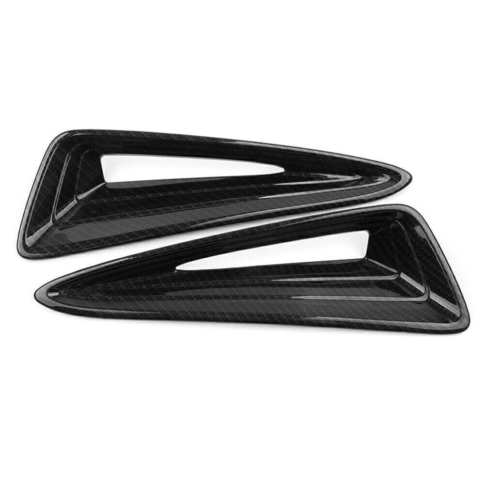 Carbon Fiber look Front Fog Light Air Vent Cover Trims for Toyota C-HR 2016-2018