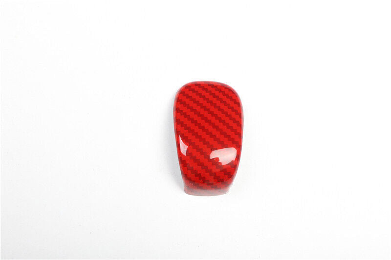 Red Carbon ABS Central Console Gear Shift Knob Trim for Honda for CIVIC 2022-2024 n