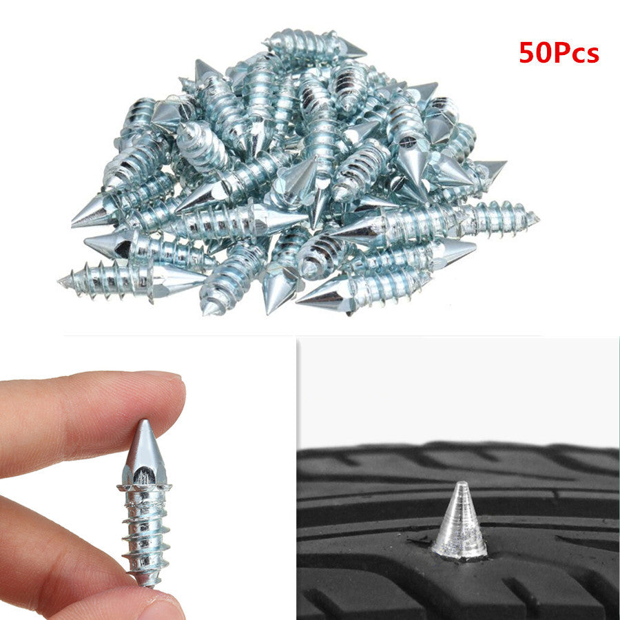 50Pc Car 27mm Winter Anti-Slip Snow Tire Screw Nail Wheel Tyre Tire Spike Stud