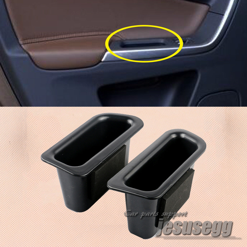 R+L Rear Interior Black Side Door Storage Box Container for Volvo XC60 2009-2016 Q