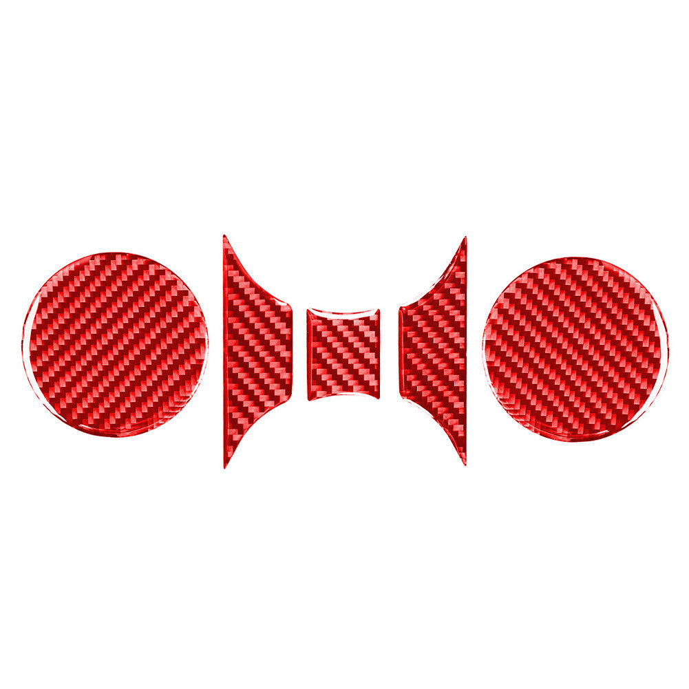 5¢ªCentral Control Cup Holder Panel Trim f¨¹r for Toyota Tundra 14-21 Carbon Fiber Red