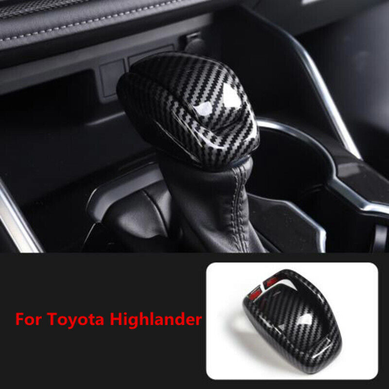 Carbon Fiber 2X Internal Speed Shift Button Trim for Toyota Highlander 2021 2022