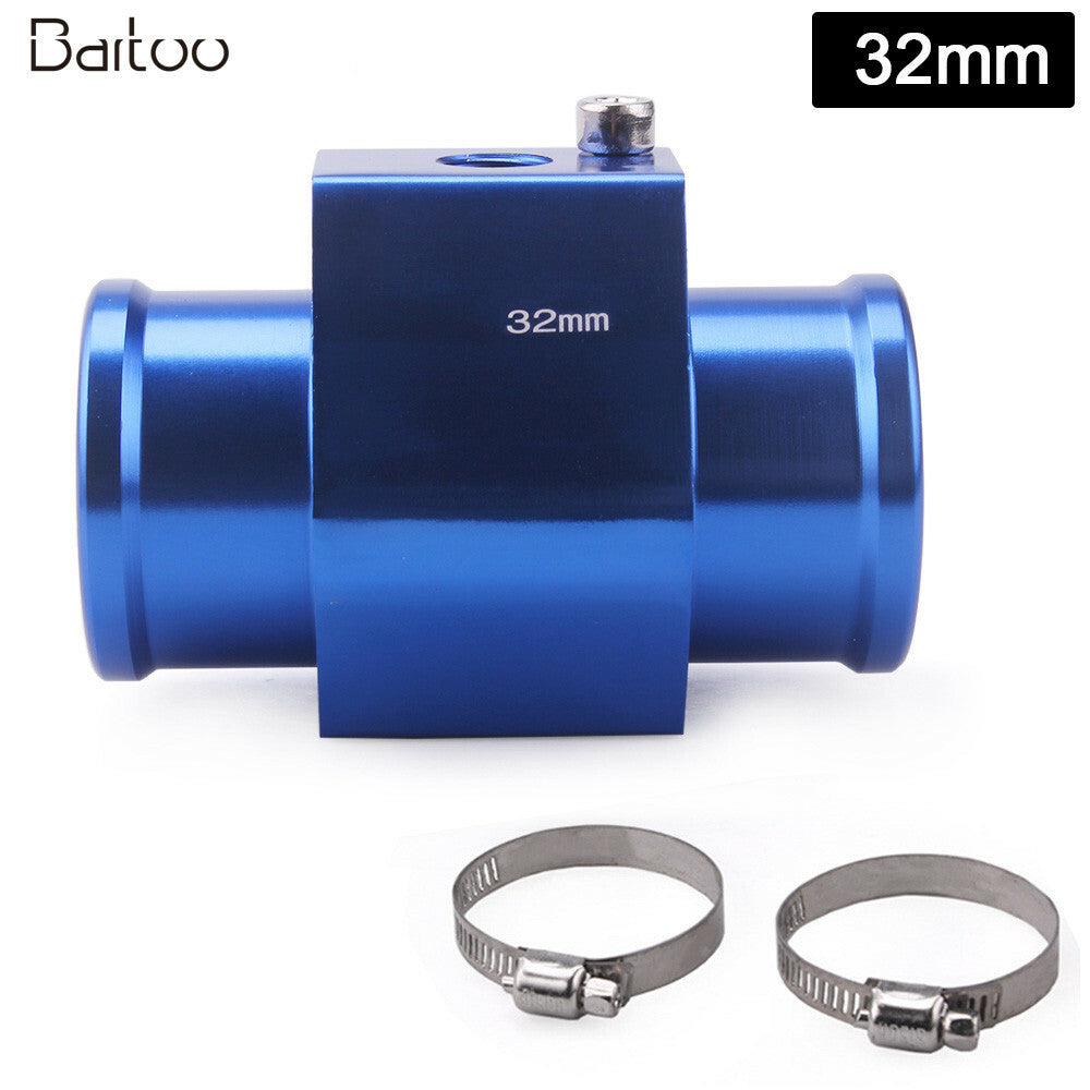 Car Water Temp Temperature 32mm Joint Pipe Sensor Gauge Radiator Hose Adapter Q