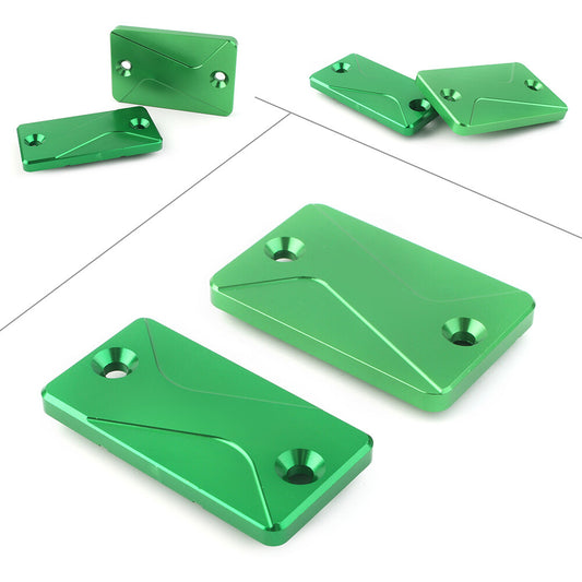for Kawasaki KLX125 150S KLX250 Front Rear Brake Reservoir Fluid Covers Caps Q