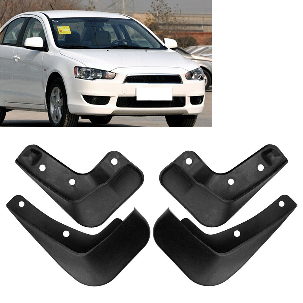 Set Mud Flap Flaps Splash Guard Mudguard Fit for Mitsubishi Lancer GTS EVO 2009~2011