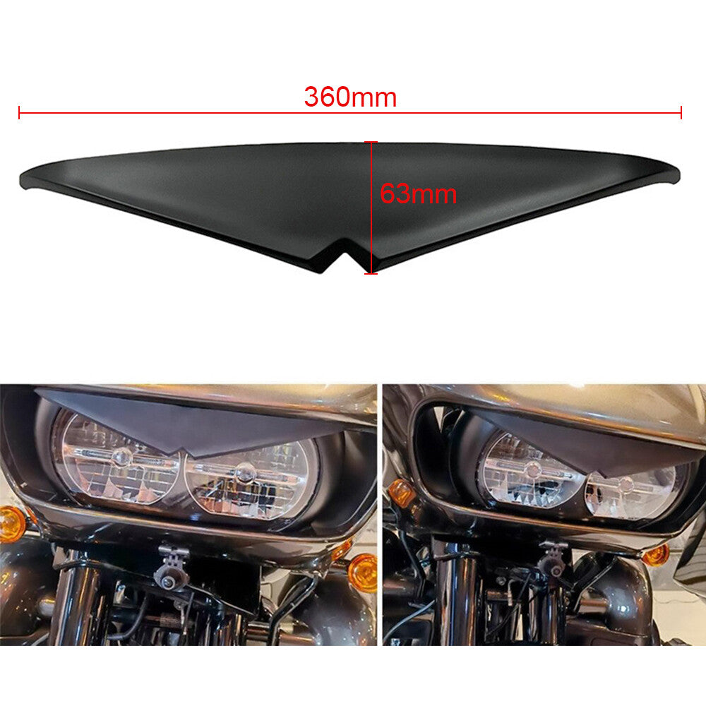 Headlight Eyebrow Eyelid Trim Stickers for Harley Road Glide FLTRX 2015-2021