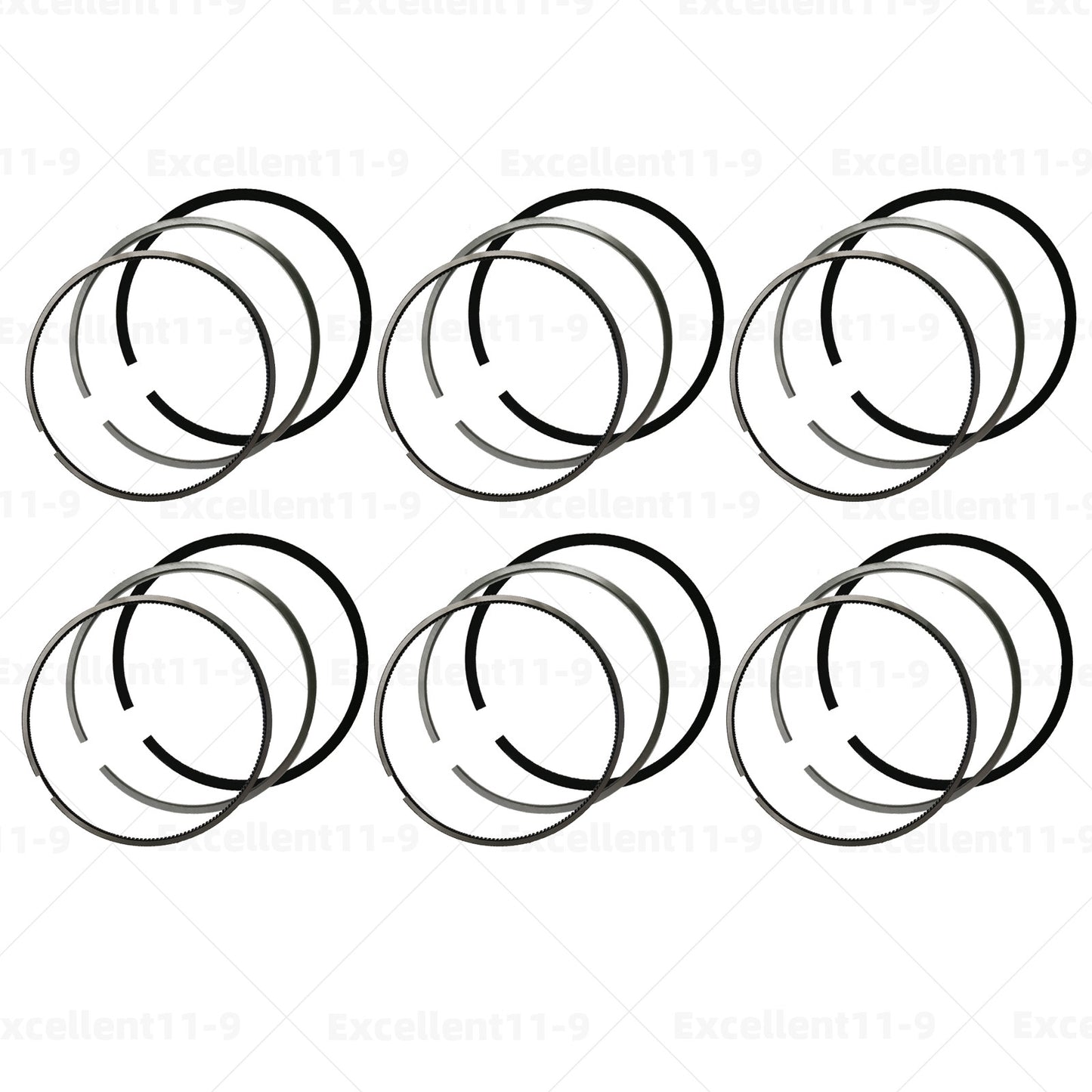 6-piece piston ring set, Φ83.01 mm, #059198151P, suitable for Audi A5 Q5 and Diesel 3.0T. n