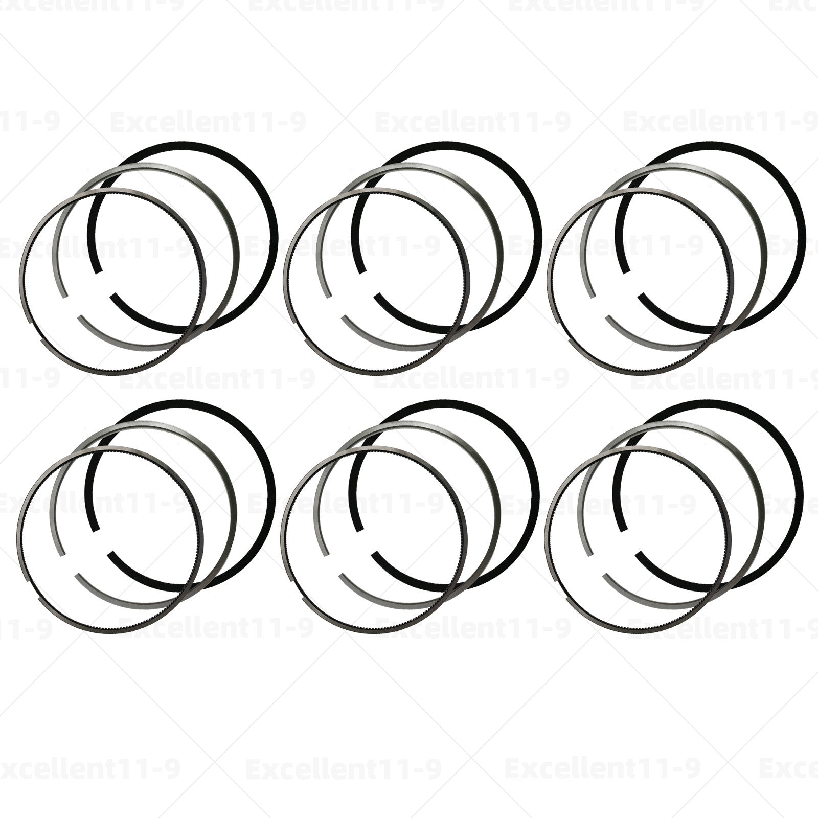 6-piece piston ring set, Φ83.01 mm, #059198151P, suitable for Audi A5 Q5 and Diesel 3.0T. n