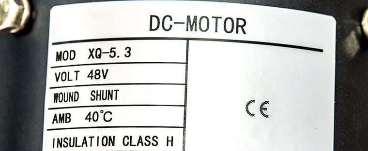 Electric vehicle DC motor suitable for 48V motor XQ 5.3, 19 spline 5.0 HP with sensor Q