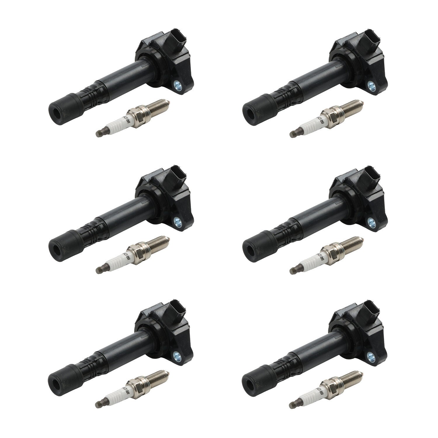 UF713+97390 6X ignition coils+6X Iridium Spark Plugs for Honda Accord 2013-2017