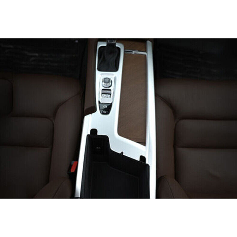 for Volvo S90 2017-22 Silver ABS Center Console Gear Shift Box frame cover Trim