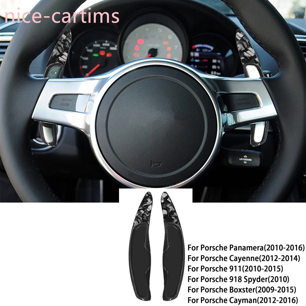 ABS Steering Wheel Shifter Paddles Trim for Porsche for Panamera for Cayenne 911 2010-16