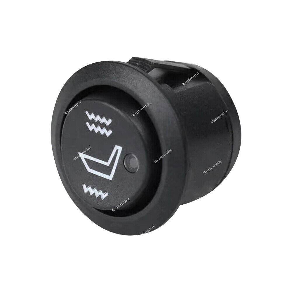 Carbon Fiber Round Switch For Universal Heated for Seat Heater Kit Car Cushion Q