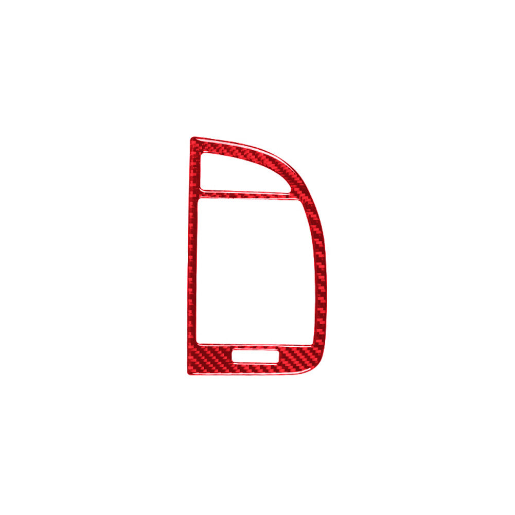 2X Red Carbon Fiber Gear Shift Side Trim Cover for CADILLAC CTS SPORT 2008-UP v