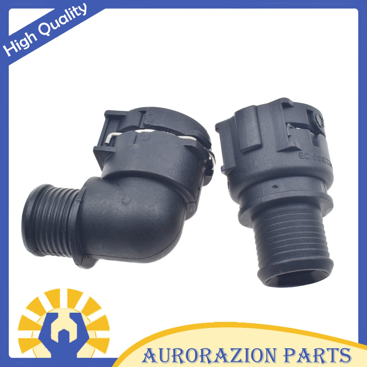 2-Piece Heater Inlet Hose Connector for Buick Encore, Sonic Trax, for Opel Mokka- n