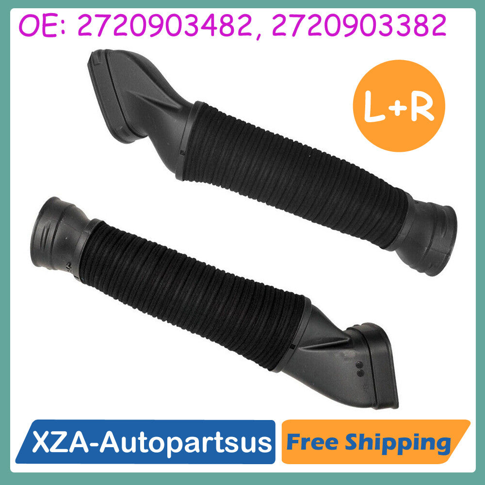 2PCS Left & Right side Air Intake Duct Hose for Mercedes W221 S280/300/350/400 Q