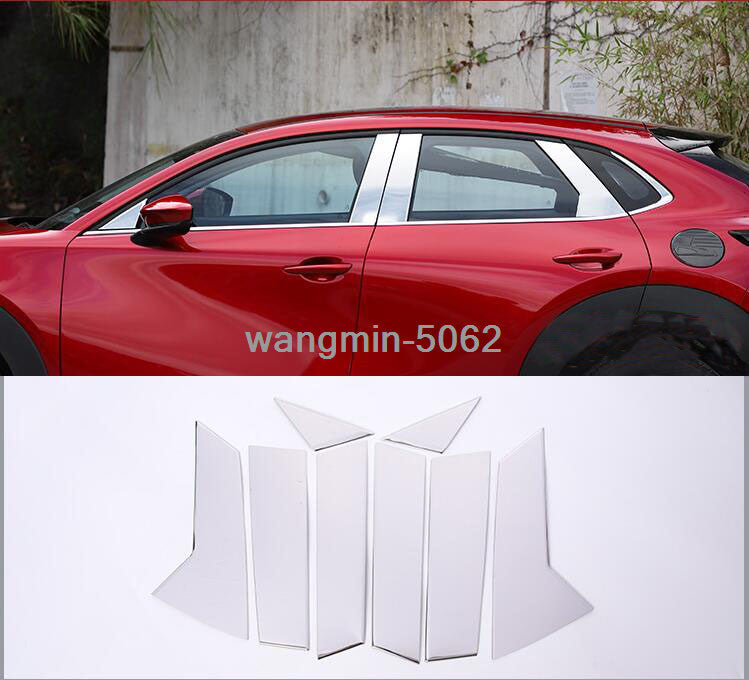 for Mazda CX-30 CX30 2020-2023 Stainless Car Window Pillar Posts Cover Trim 8PCS n
