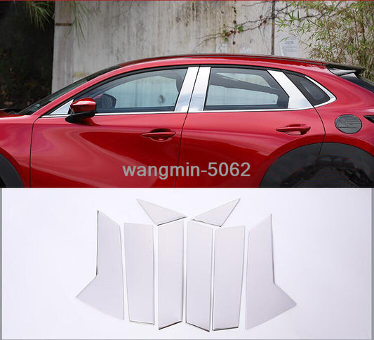 for Mazda CX-30 CX30 2020-2023 Stainless Car Window Pillar Posts Cover Trim 8PCS n