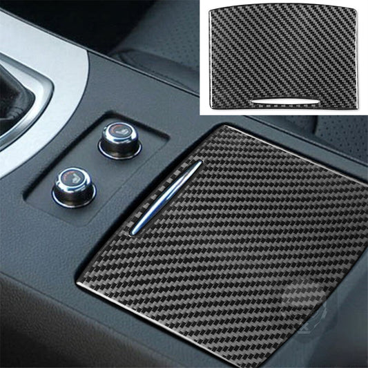 Carbon Fiber Interior Water Cup Holder Panel Trim Fit for Infiniti G37 2007-2009