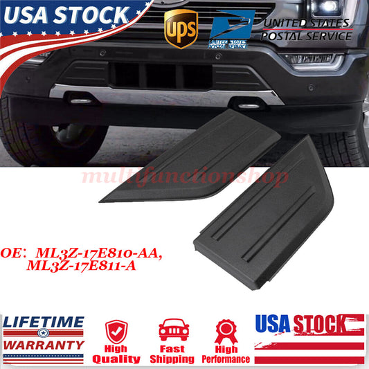  for ford  F150 2021-23 Front Bumper Pads Guards Inserts Trim Caps Cover Grill L&R Q