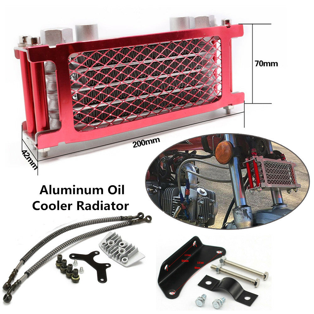 Aluminum alloy oil cooler radiator 50 70 90 110cc Dirt Pit for bicycles and motorcycles - n