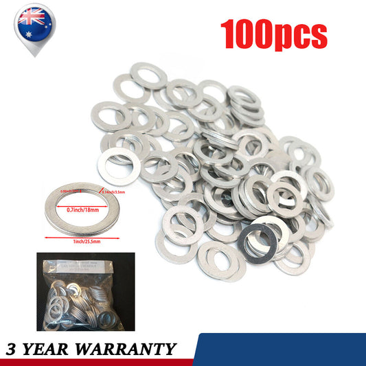 100X 18MM Transmission Oil Drain Plug Washers Fits for Honda for Acura 90471-PX4-000 Q