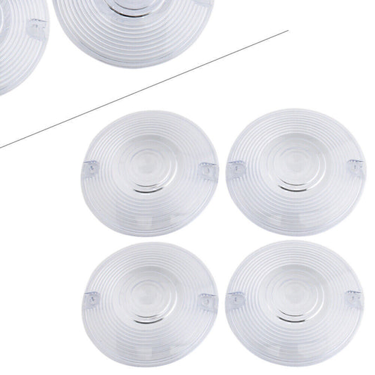 Front Rear Turn Signal Light Clear Lens Cover for Harley Davidson Electra Glide Q