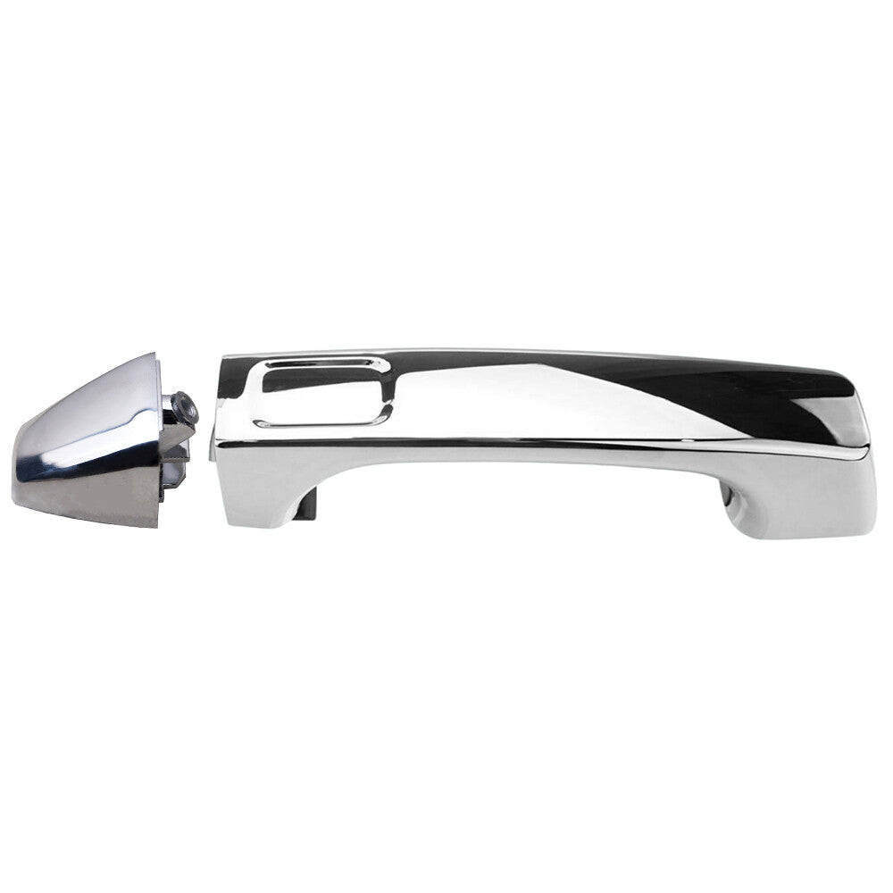 All Chrome Outer Door Handle w/ Cap for Hummer H3 Front/Rear Right Left