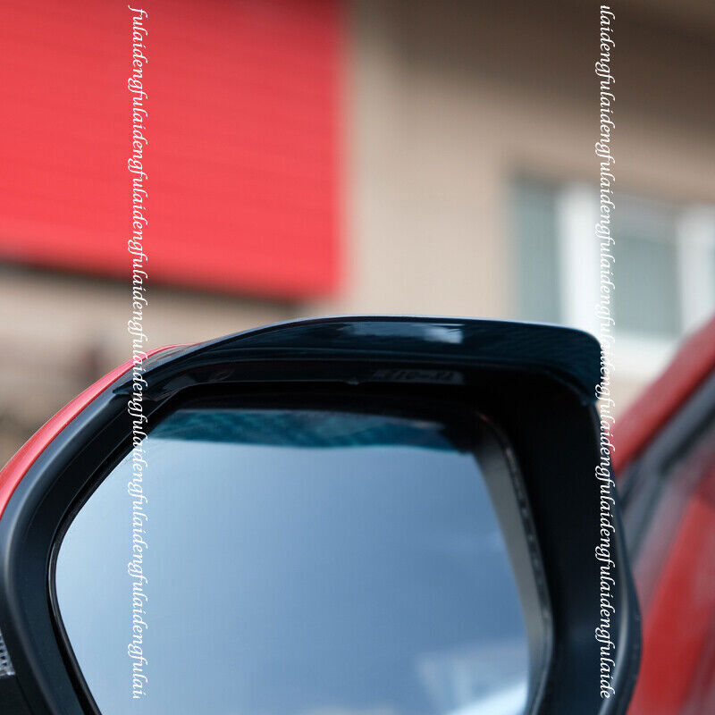 2pc for Toyota for Corolla 2019-2022 Carbon Fiber Rear View Mirror Rain Eyebrow Trim