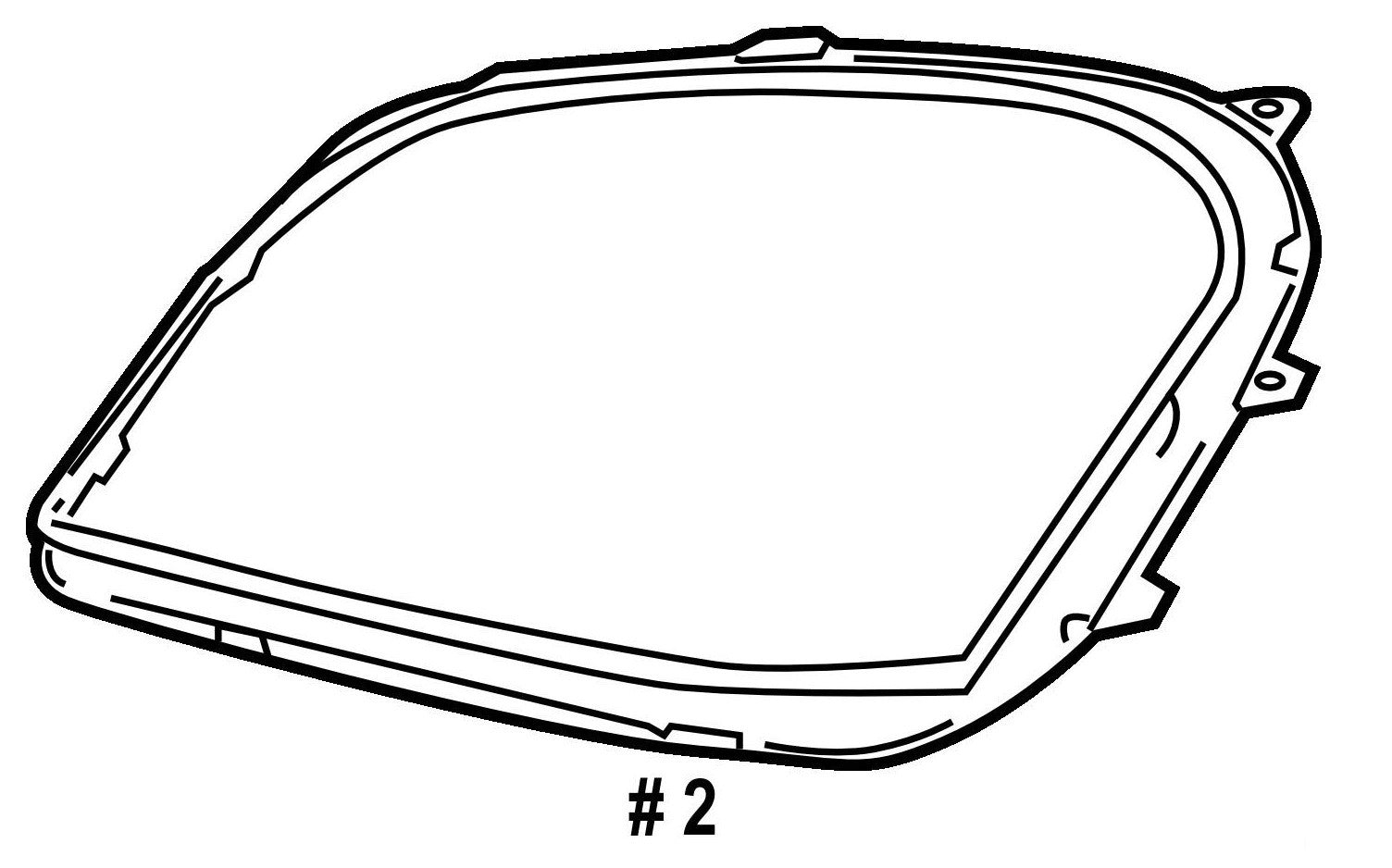 LeftRight Headlight Seals Gasket Fits for MERCEDES BENZ MB ML CLASS W164