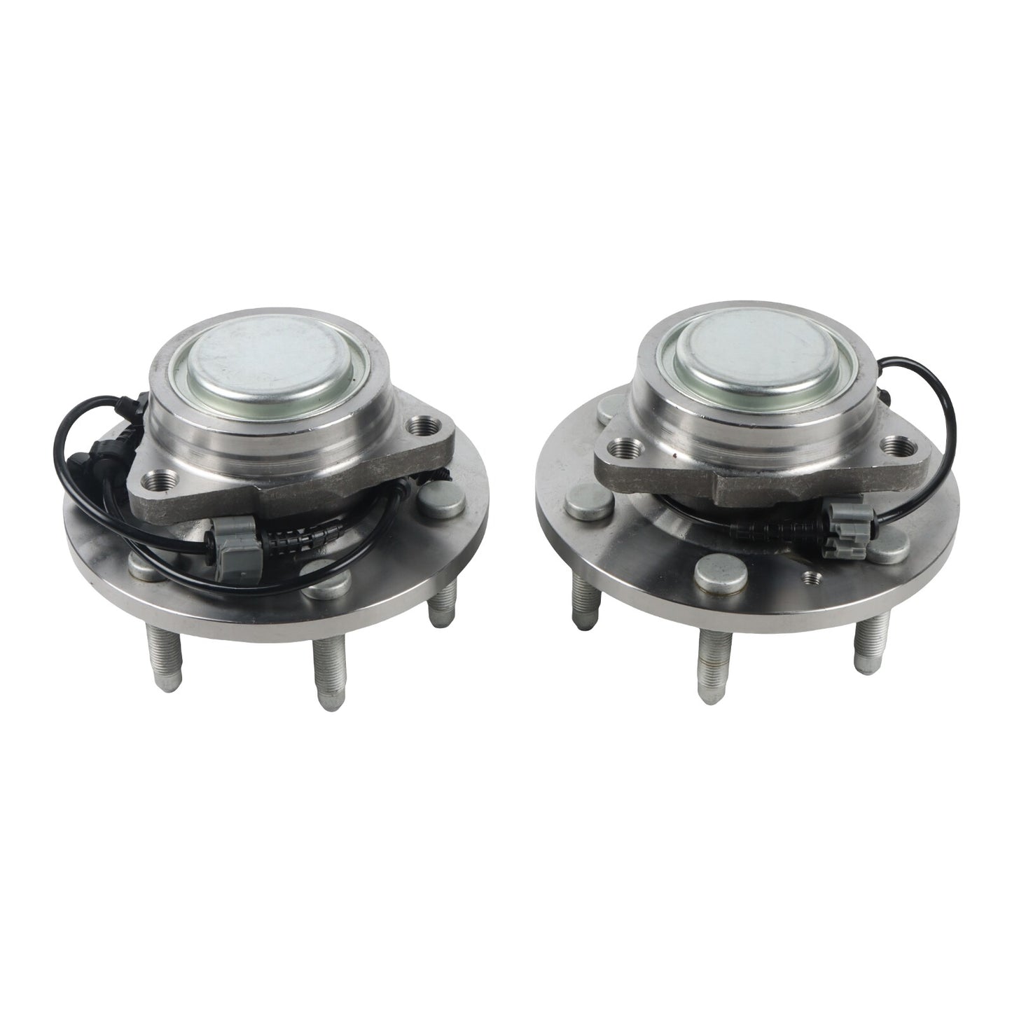 Front Wheel Bearing Hubs Pair for 07-13 Silverado for Sierra for Escalade 1500 w/ABS