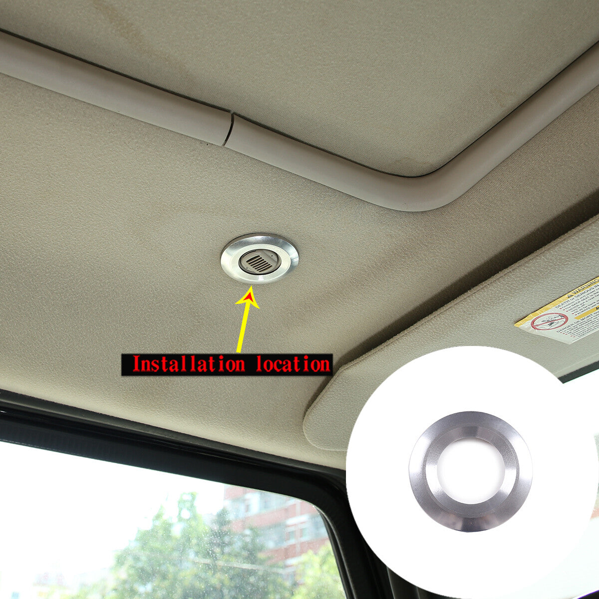 4-Pack Orange Inner Handle Frame Cover Trim Trim for Tacoma 16-20 - v