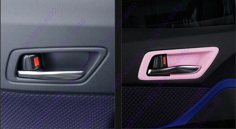 Pink style Door inner handle upper cover Kit 4pcs for Toyota CHR C-HR 2018-2021