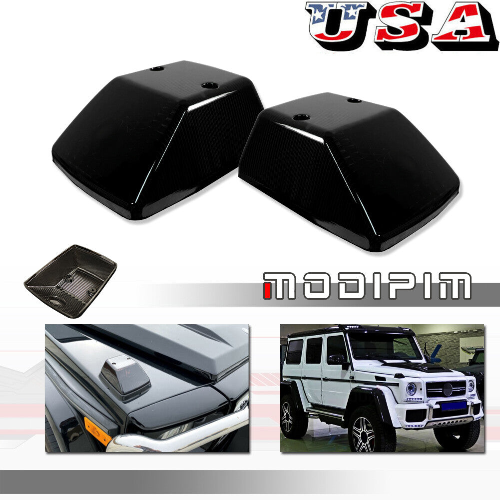 Black smoked lens front turn signal light cover for Mercedes-Benz W463 G-Class 1986-2018 Q